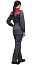Костюм женский рабочий летний "Тимбер" серый-красный с брюками