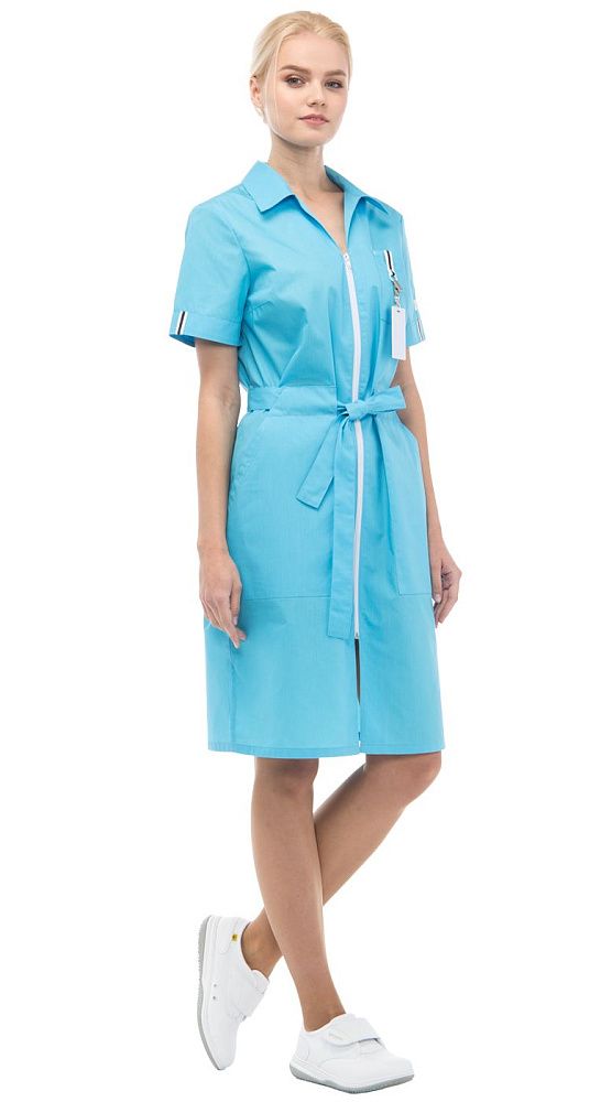 Халат женский Фиеста голубой