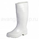 Сапоги ПВХ мужские, высокие (белые)